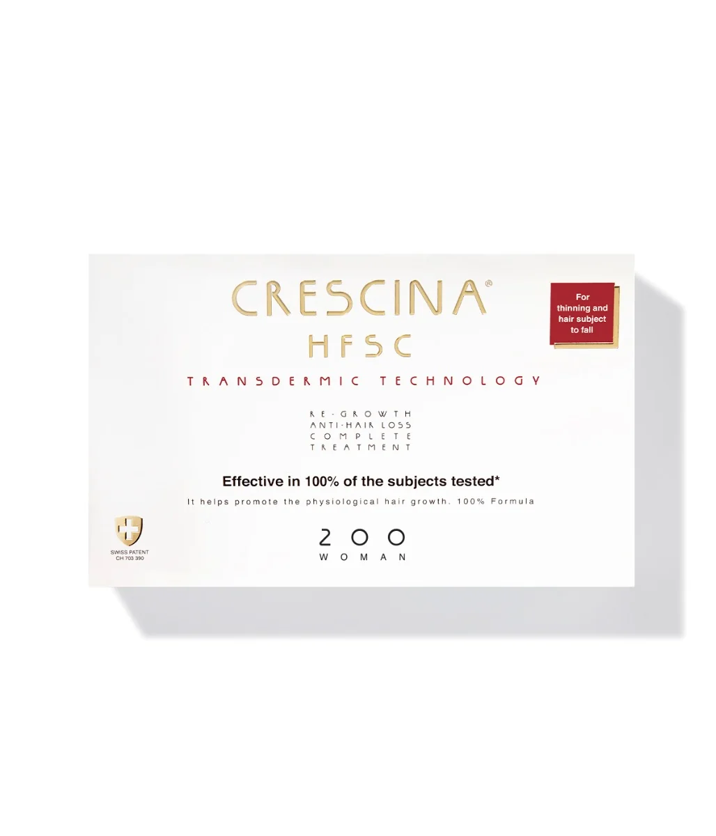 Crescina Transdermic péče na podporu růstu vlasů a proti vypadávání (stupeň 200) ženy 20x3,5 ml