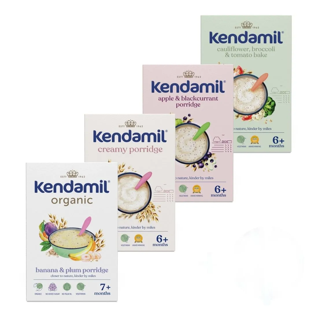 Kendamil Variace mléčných a nemléčných kaší 4x150 g