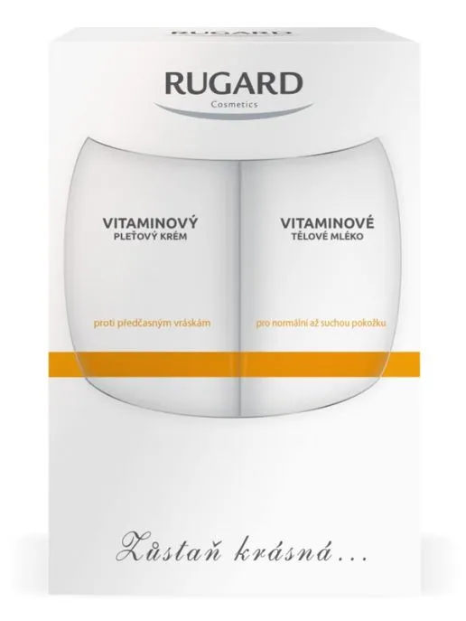 Rugard Vitaminová péče tělové mléko 200ml + pleťový krém 50ml dárková sada