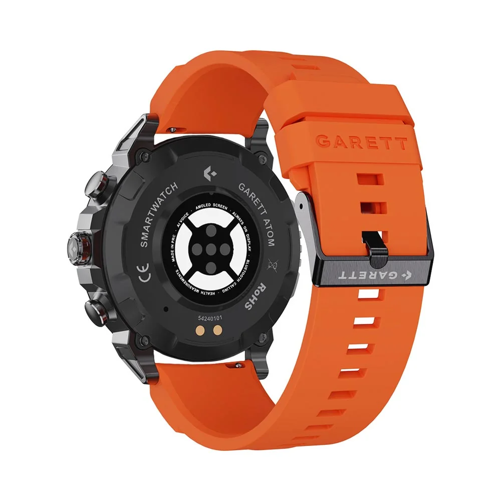 Garett Smartwatch Atom smart hodinky Black Steel