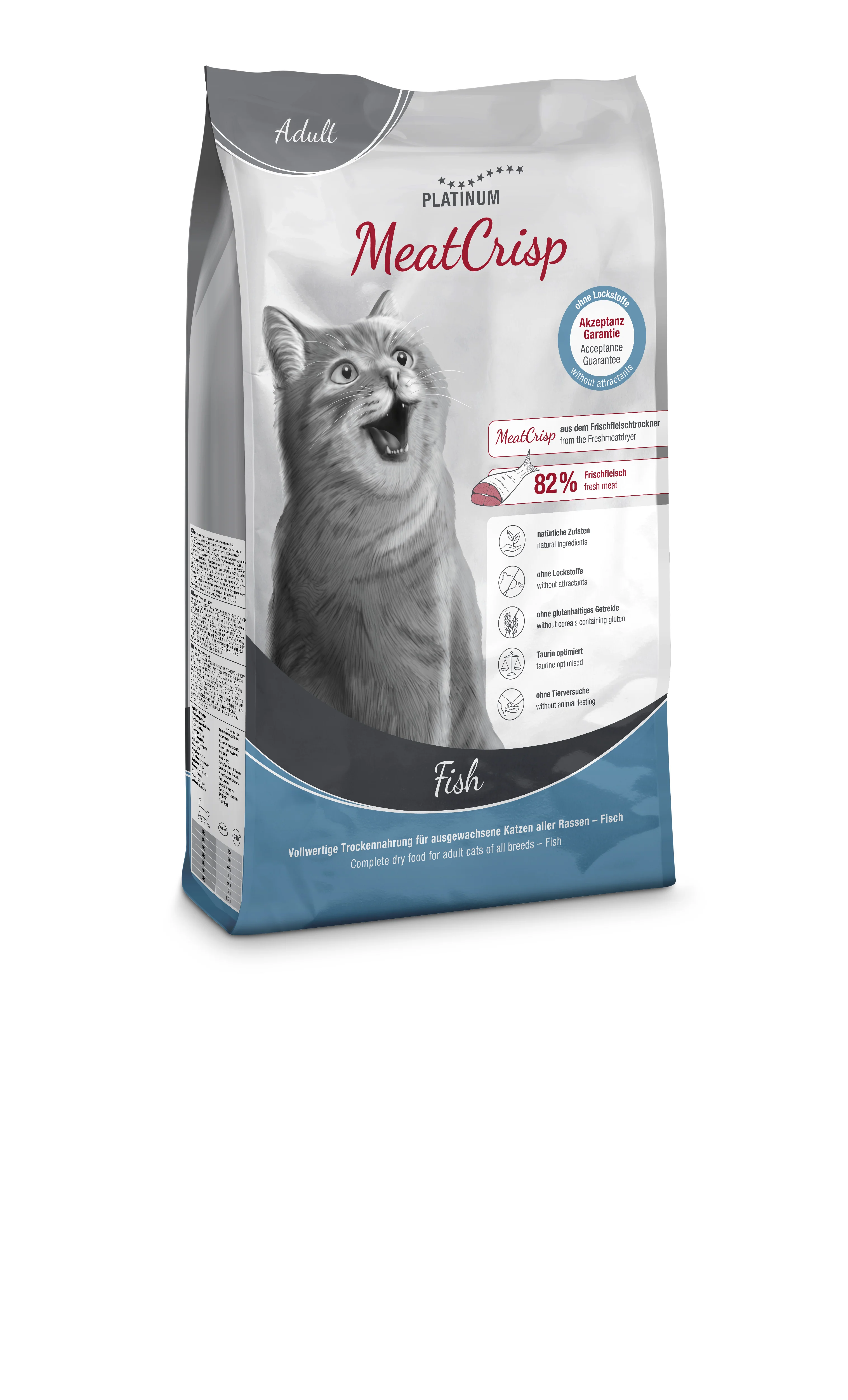 Platinum MeatCrisp Adult Fish - Ryba pro dospělé kočky 3 kg 