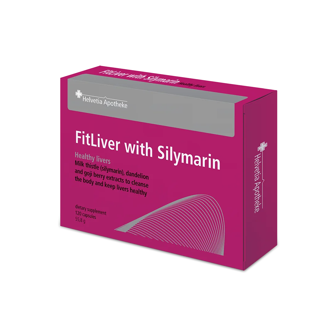Helvetia Apotheke FitLiver with Silymarin 120 kapslí
