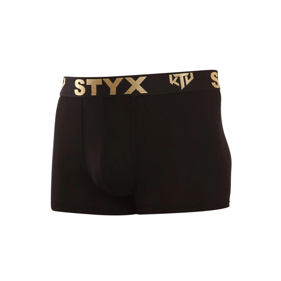 Styx Pánské boxerky / KTV sportovní guma černé - černá guma (GTC960) XL