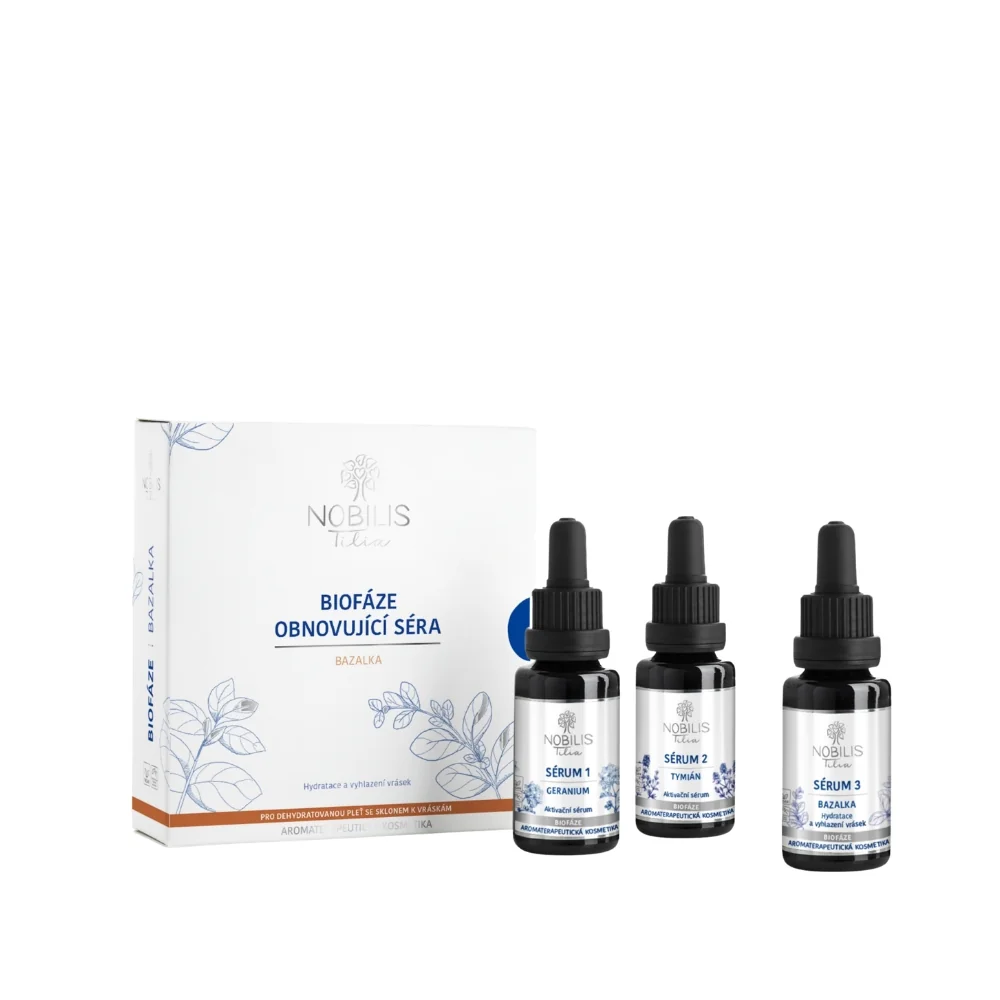 Nobilis Tilia Biofáze Obnovující séra Bazalka 3x20 ml