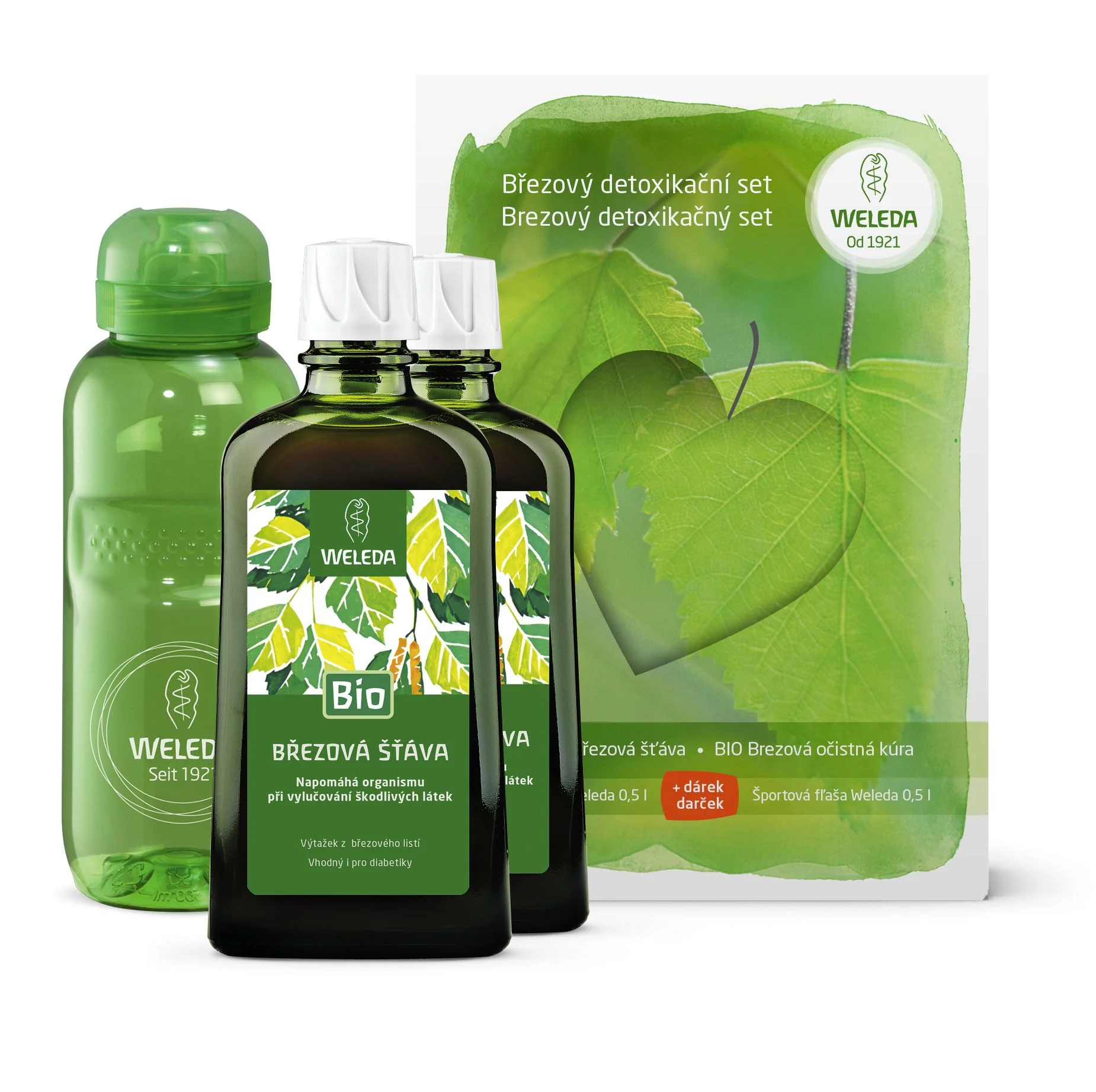 WELEDA SET Březový detoxikační šťáva 2 x 200 ml