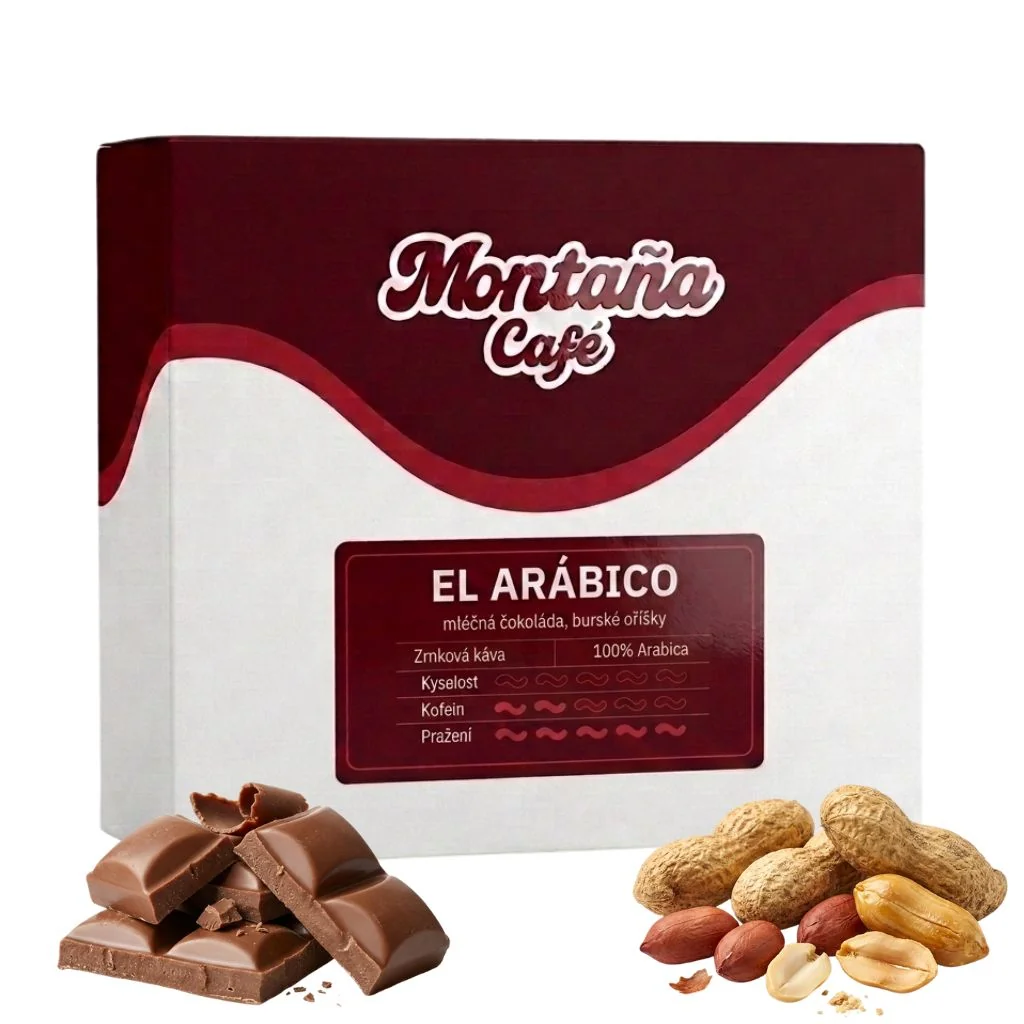 Montaña Café El Arábico zrnková káva 250 g