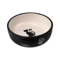 MAGIC CAT Miska keramická černá/bílá 13,4x4 cm 170 ml