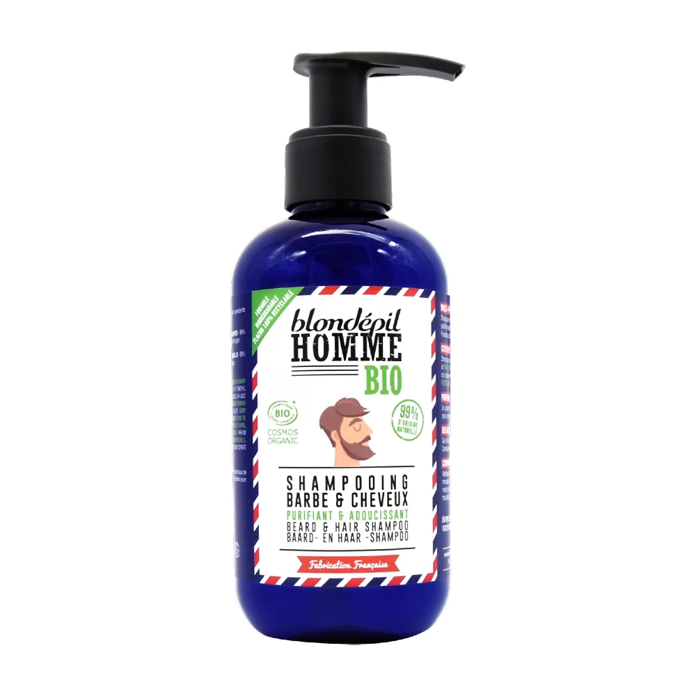 Blondépil Homme Bio šampon 3v1 na vlasy, vousy a tělo 200 ml