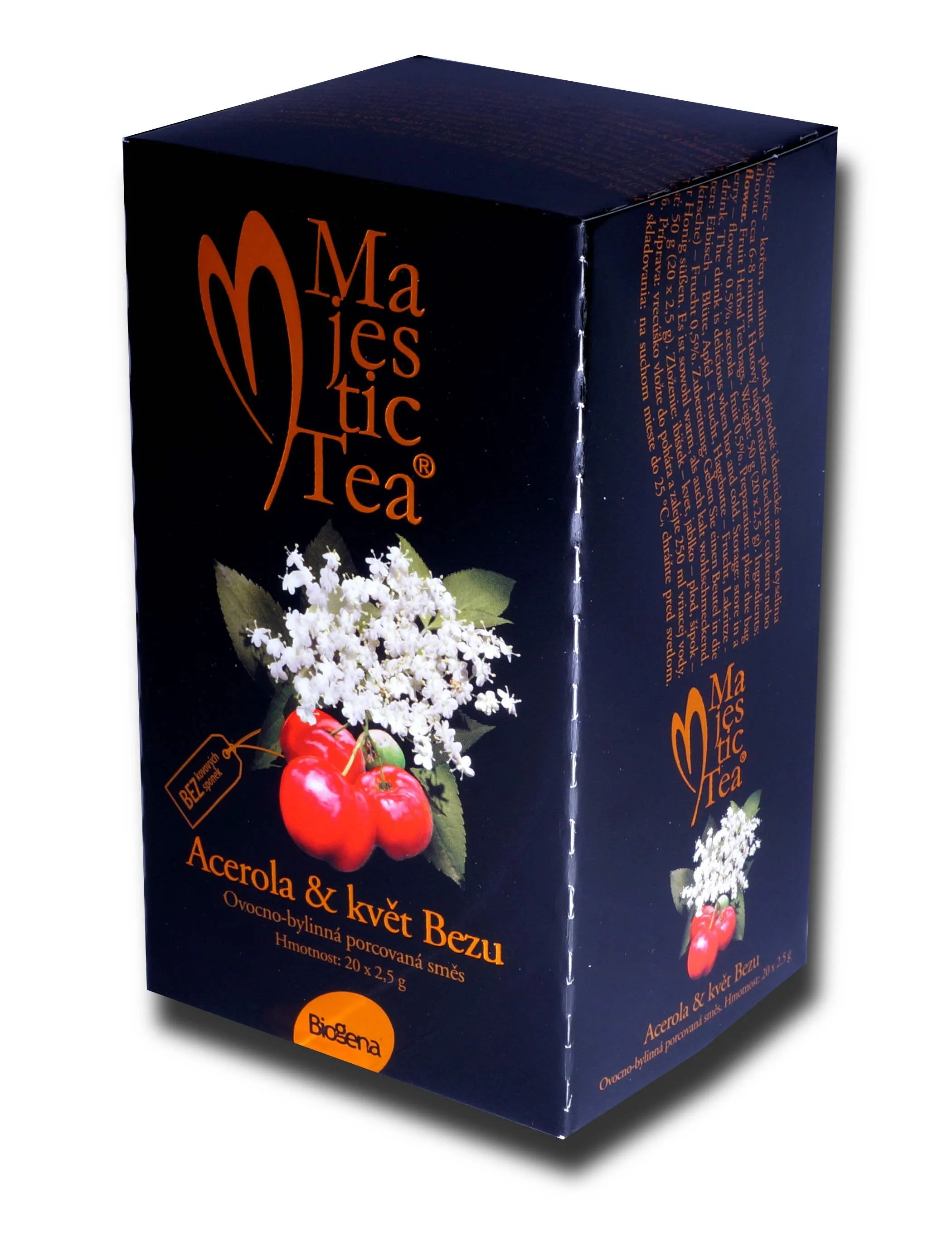 Biogena Tea Acerola + květ Bezu porcovaný čaj 20x2,5 g