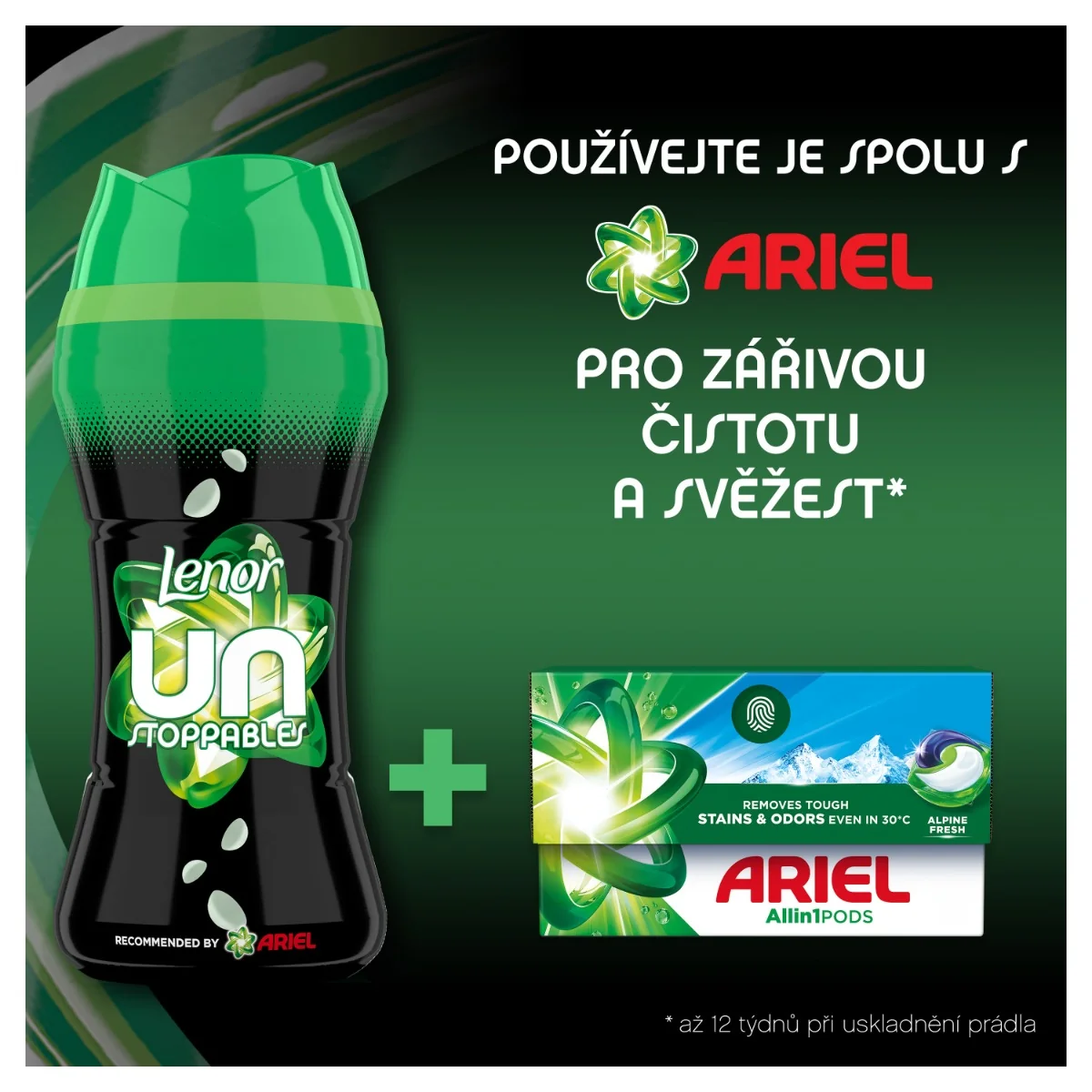 Lenor Unstoppables Vonné perličky Scent Of Ariel 495 g
