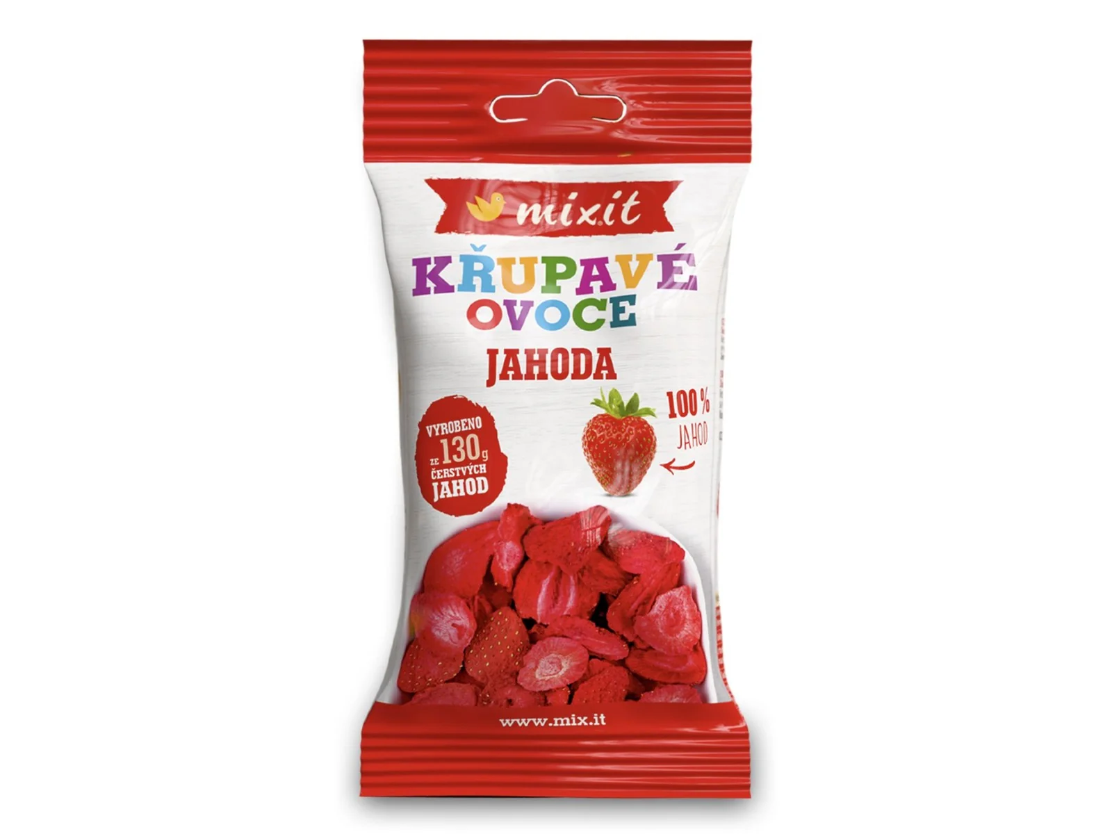 Mixit Křupavé ovoce do kapsy Jahoda 13 g