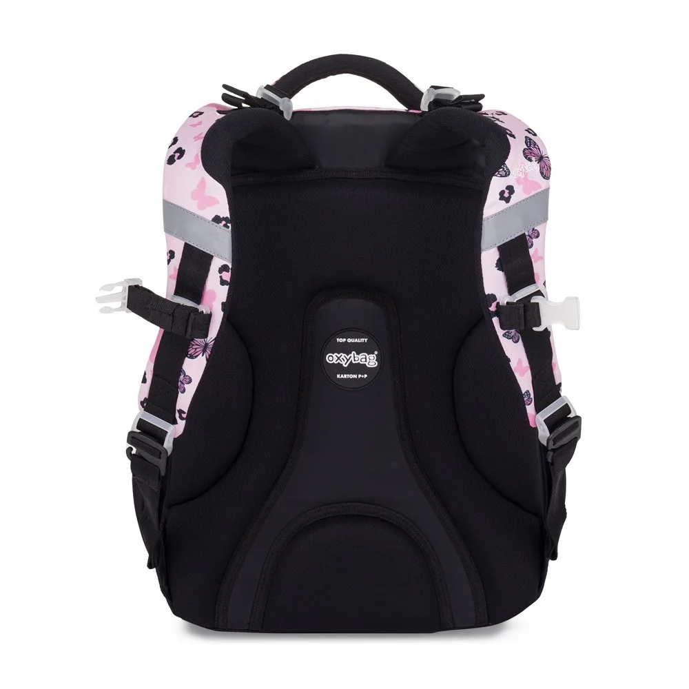 Oxybag Školní batoh - OXY NEXT Butterfly pink