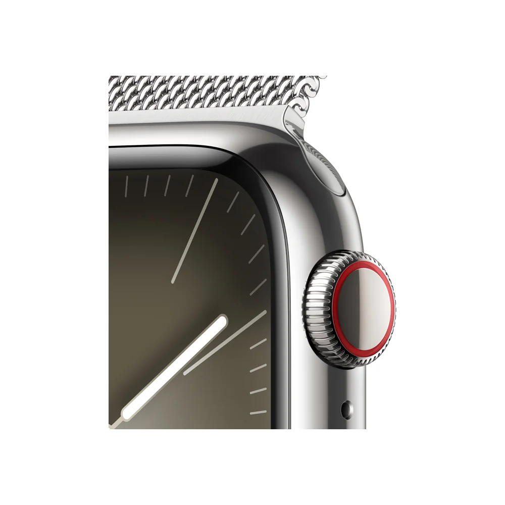 Apple Watch S9 Cellular 41 mm Milanese loop smart hodinky Silver