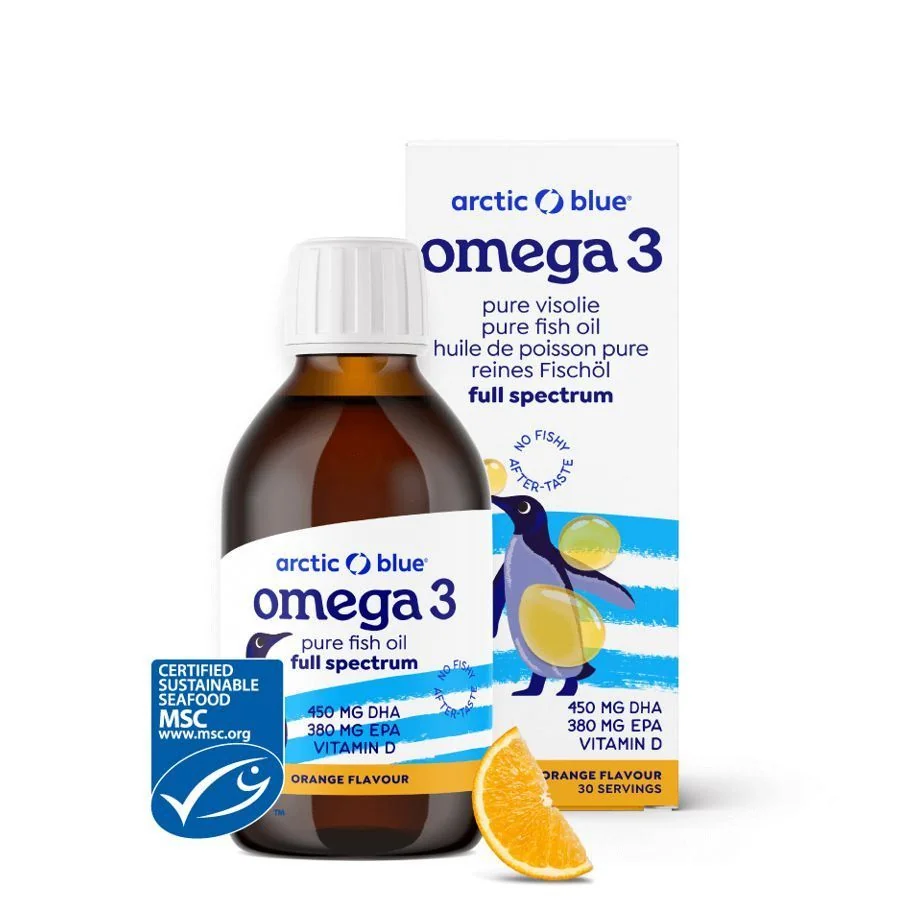 Arctic Blue Kids Omega 3 450 mg DHA + 380 mg EPA + vitamin D 150 ml