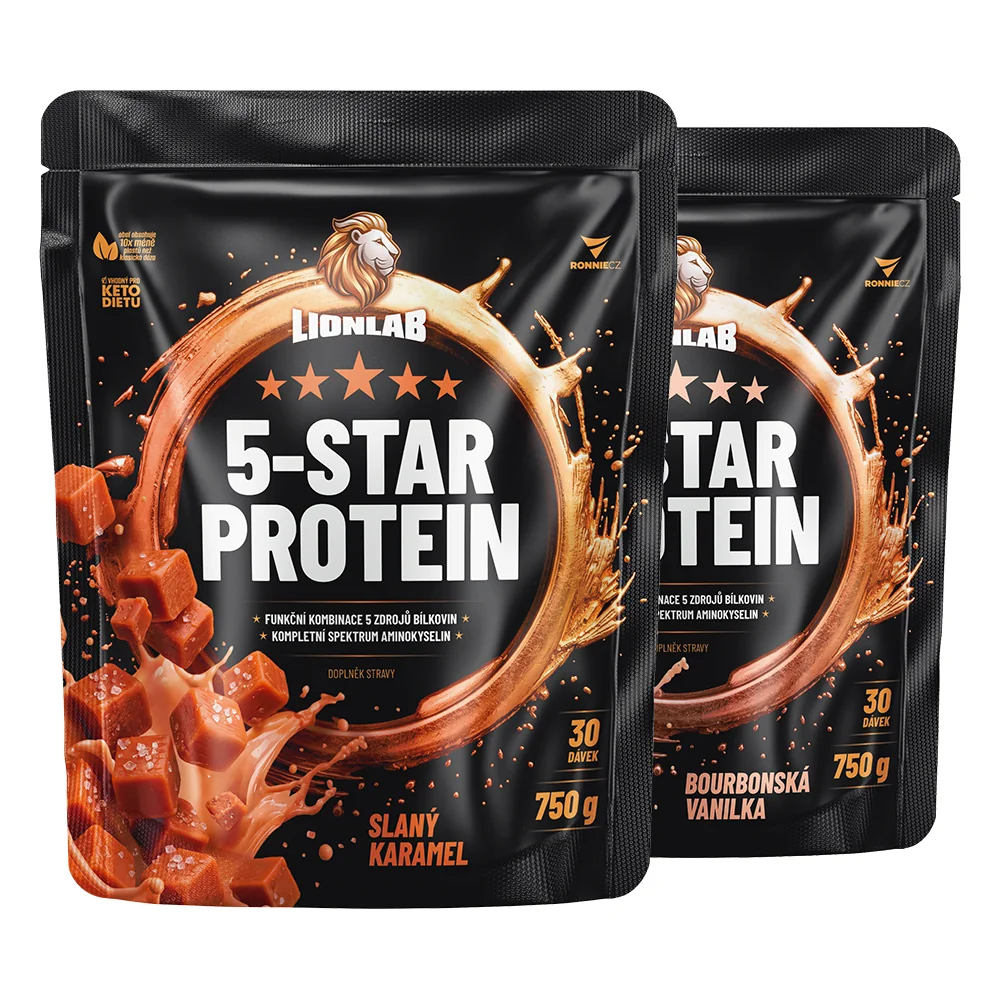 Lionlab 5-Star Protein AKCE 1+1 slaný karamel&vanilka