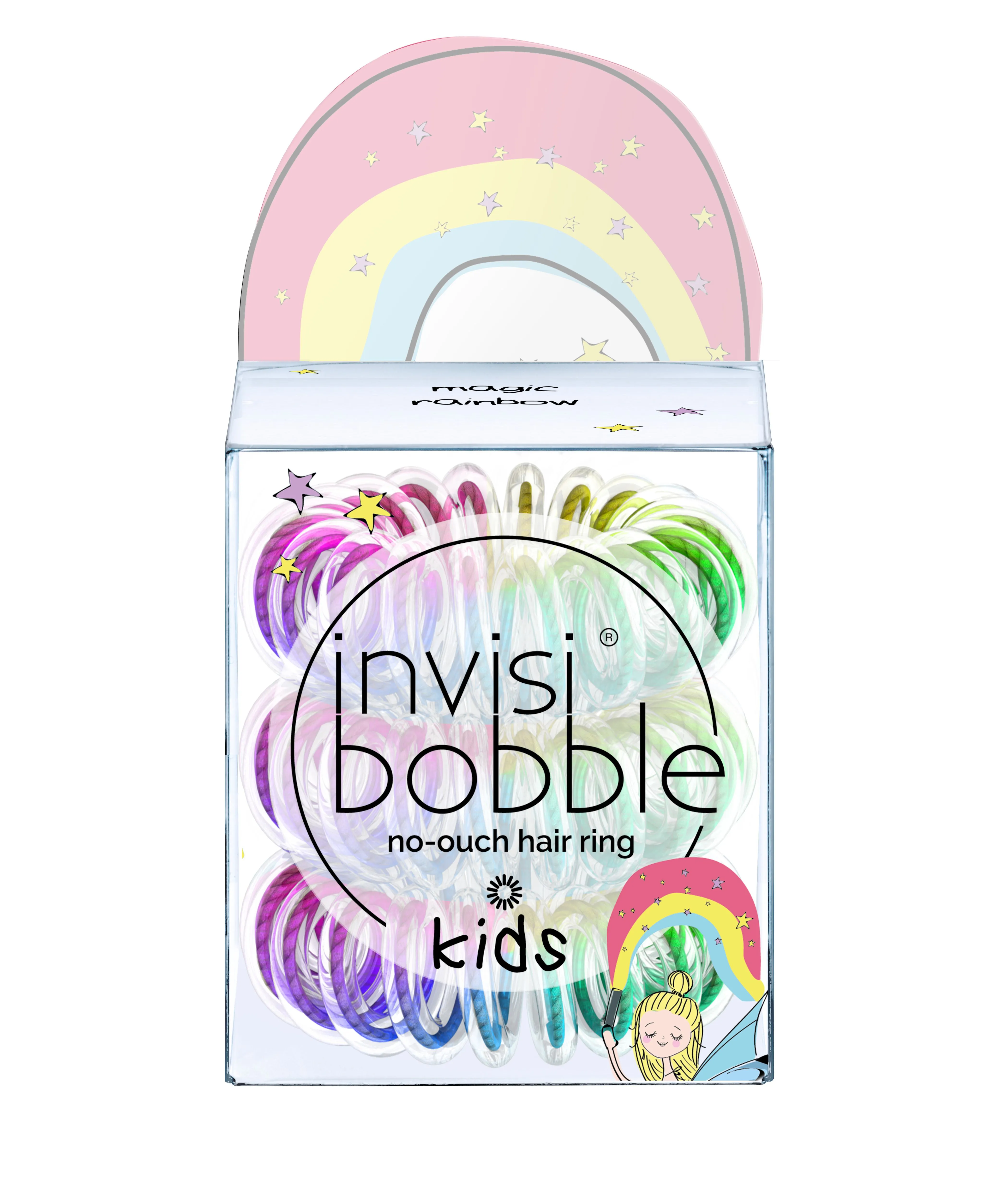 Invisibobble KIDS Magic Rainbow gumička do vlasů 3 ks