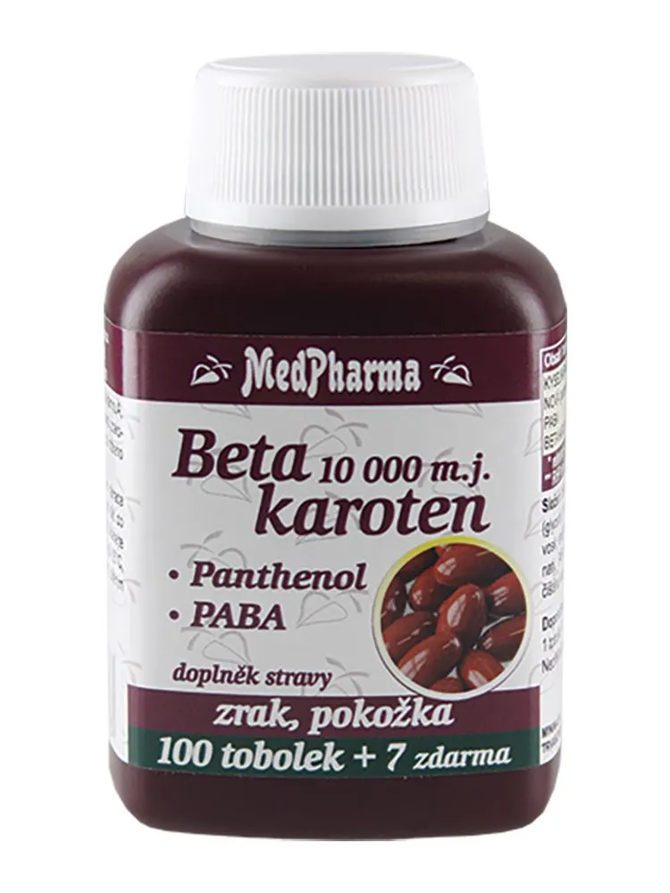 MedPharma Beta karoten 10.000 m.j. tob.107