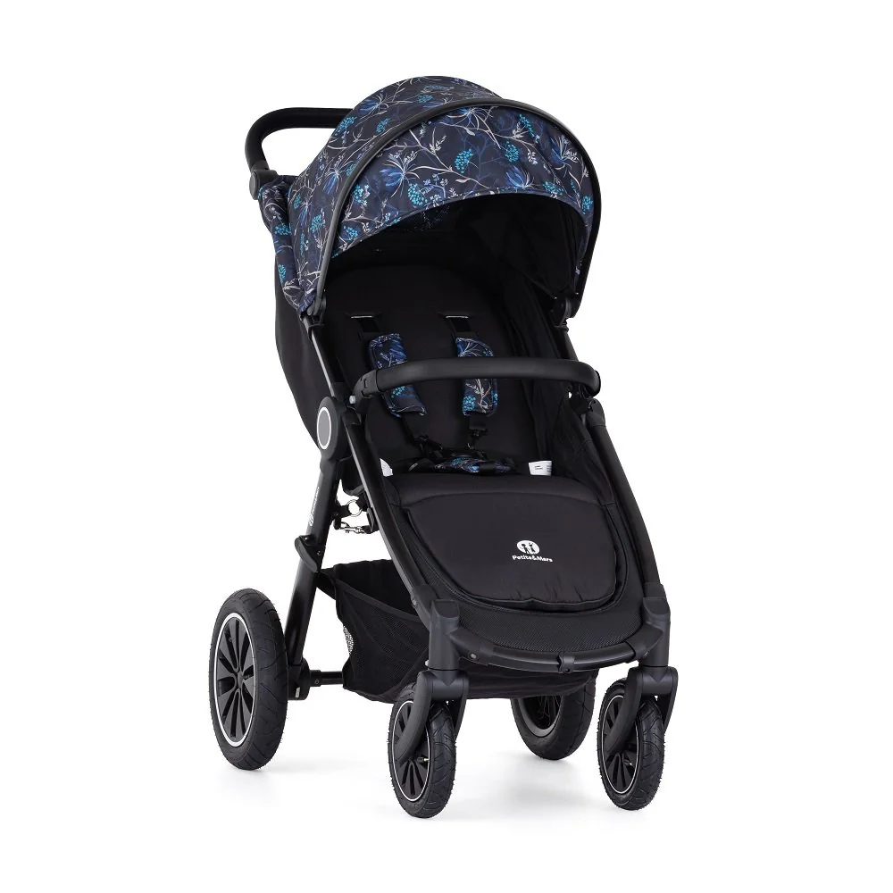 Petite&Mars Kočárek Street+ Air Black Limited 100 Stylish Beauty