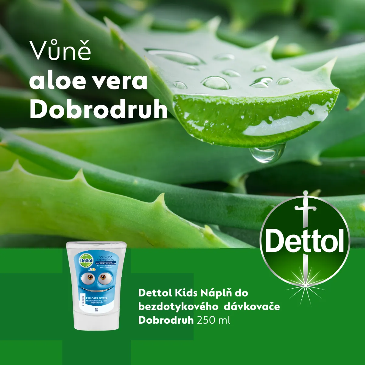 Dettol Kids Náplň do bezdotykového dávkovače Dobrodruh 250 ml