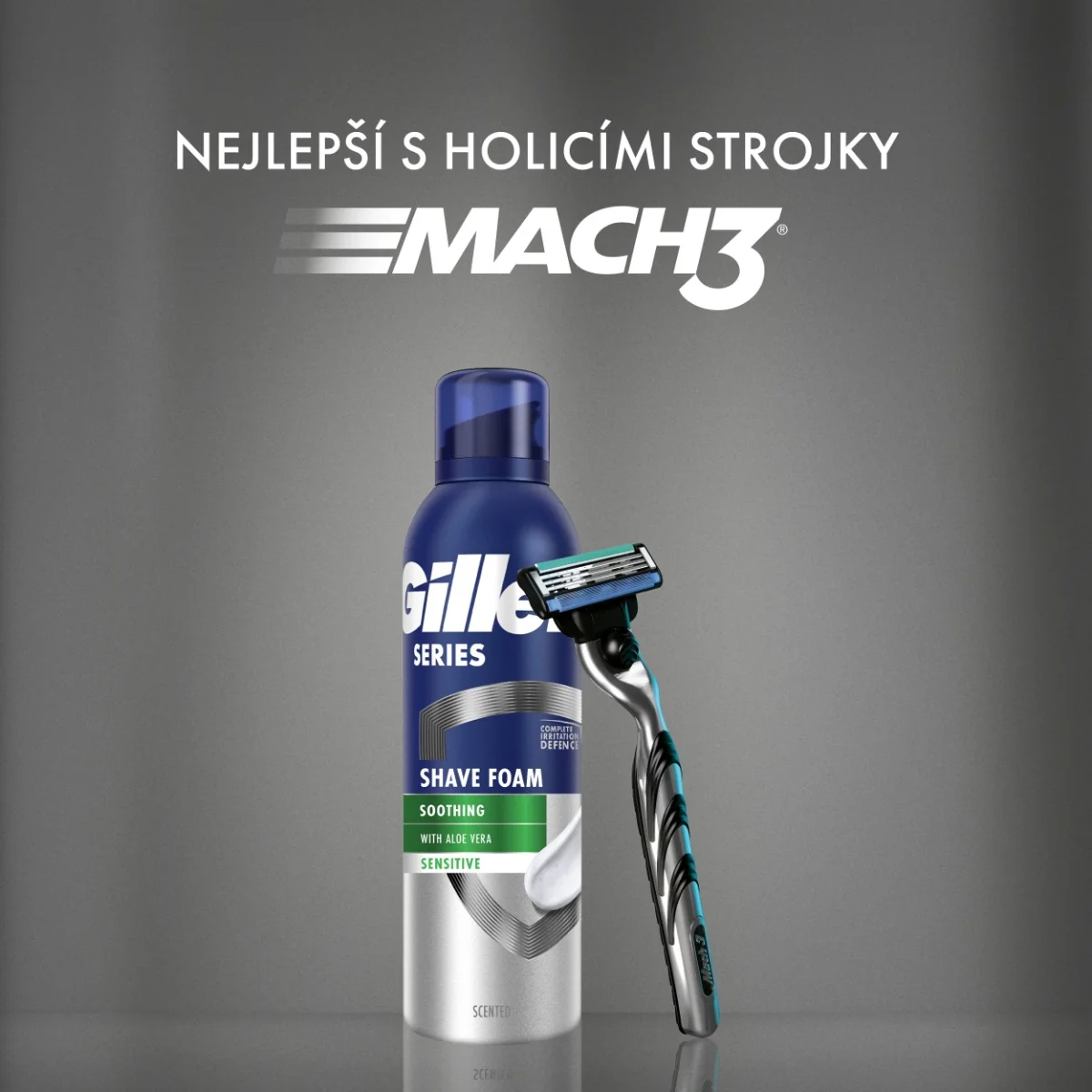 Gillette Series Sensitive pěna na holení 200 ml