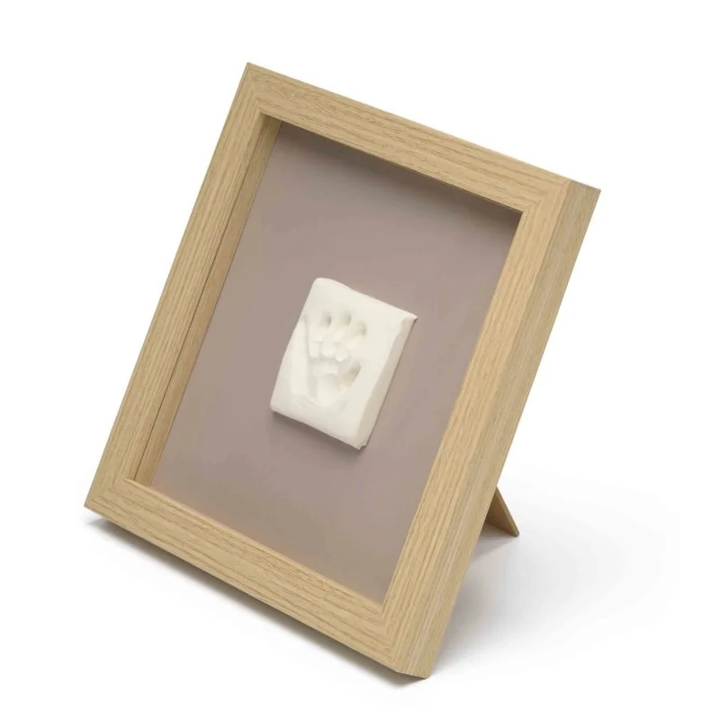 Happy Hands handprint frame Wood