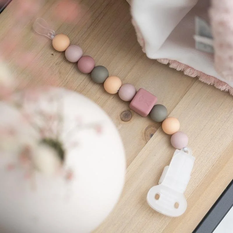 Nattou Klip silikonový peach bez BPA