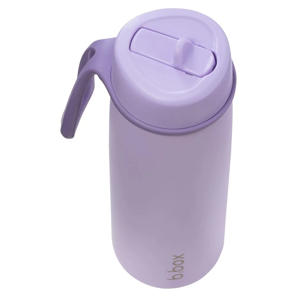 B.BOX Nerezová termolahev s brčkem 690 ml - lilac love