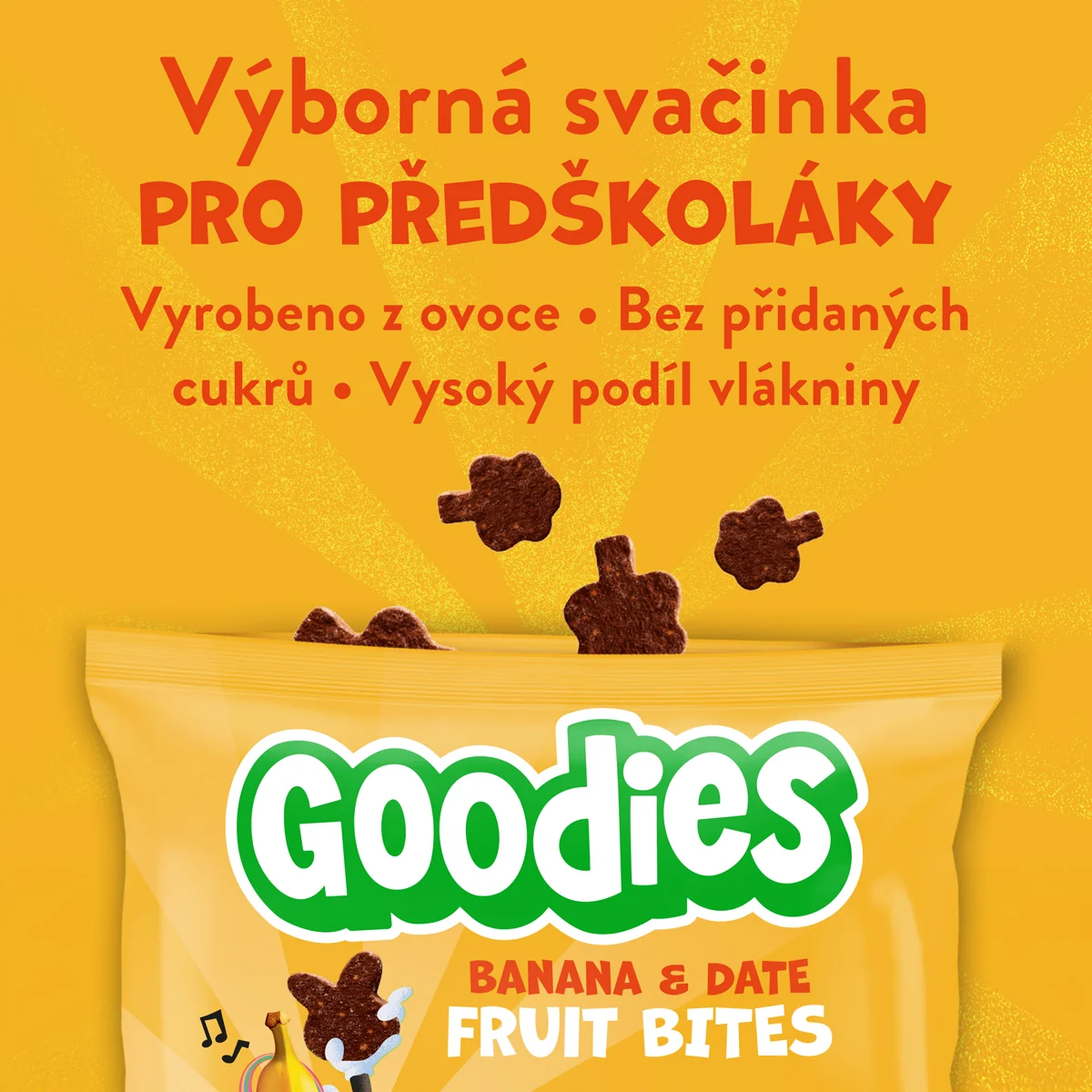 Goodies Fruit Datlovo-banánové kousky 20 g