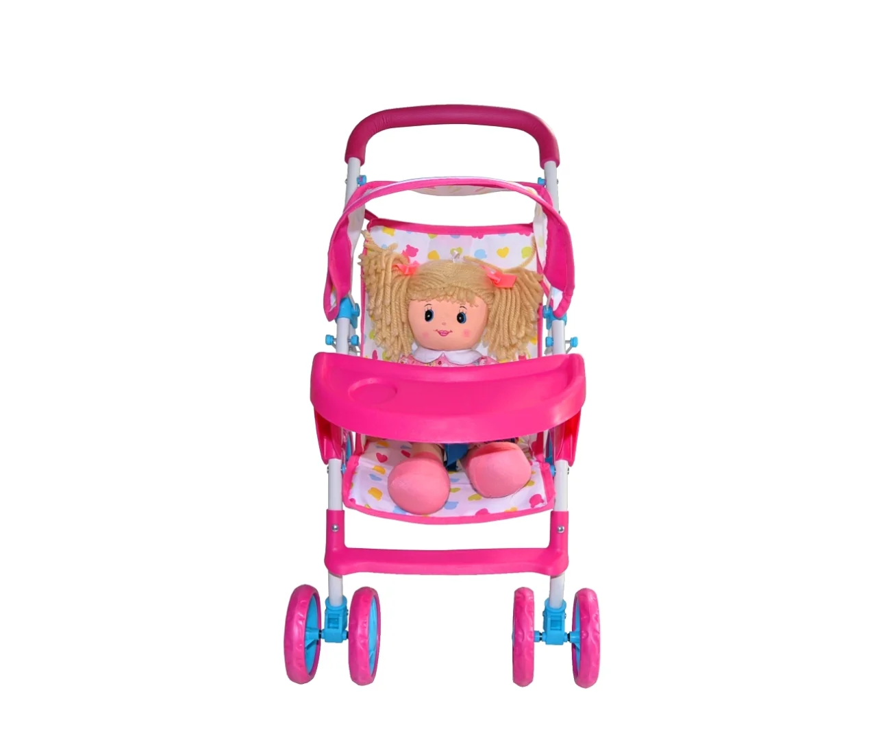 Milly Mally Sportovní kočárek pro panenky Kate – růžový s puntíky