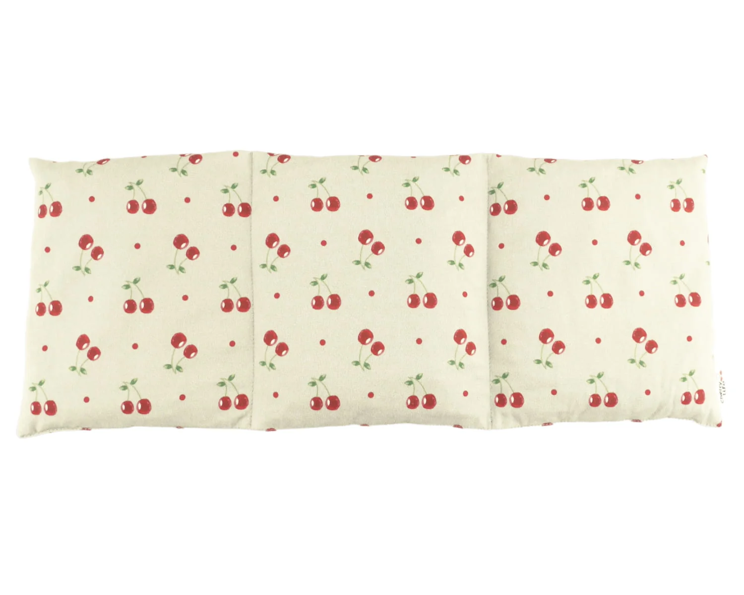 BocioLand Tříkomorový nahřívací pás s třešňovými pecičkami, termofor - Cherry life, ecru