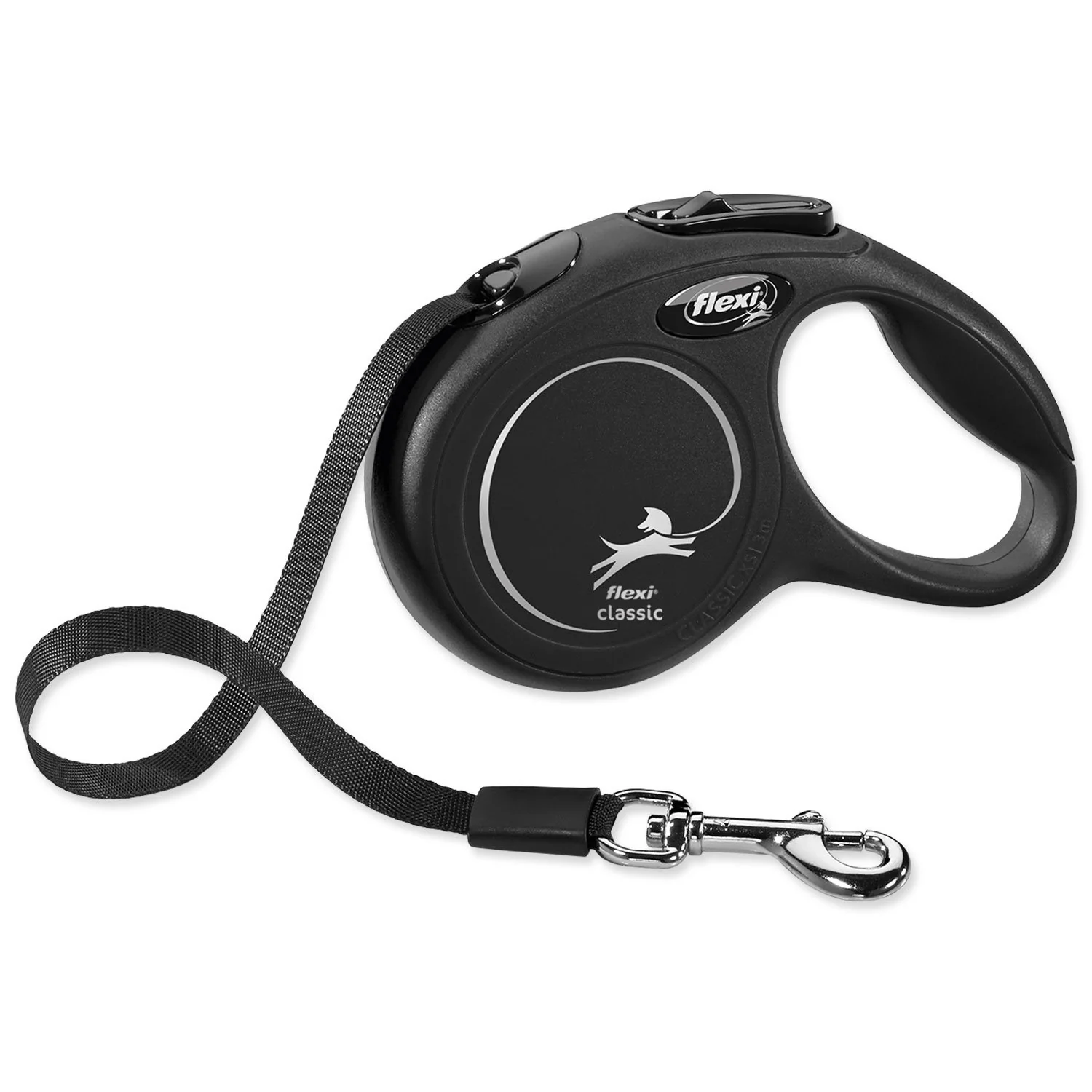 Flexi Vodítko Classic New páska XS černé 3m