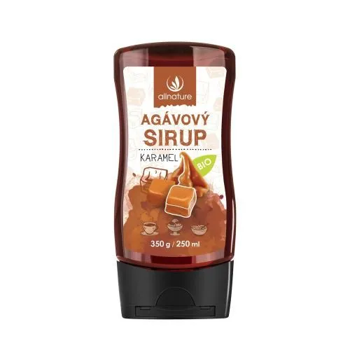 Allnature Agávový sirup BIO karamel 350 g