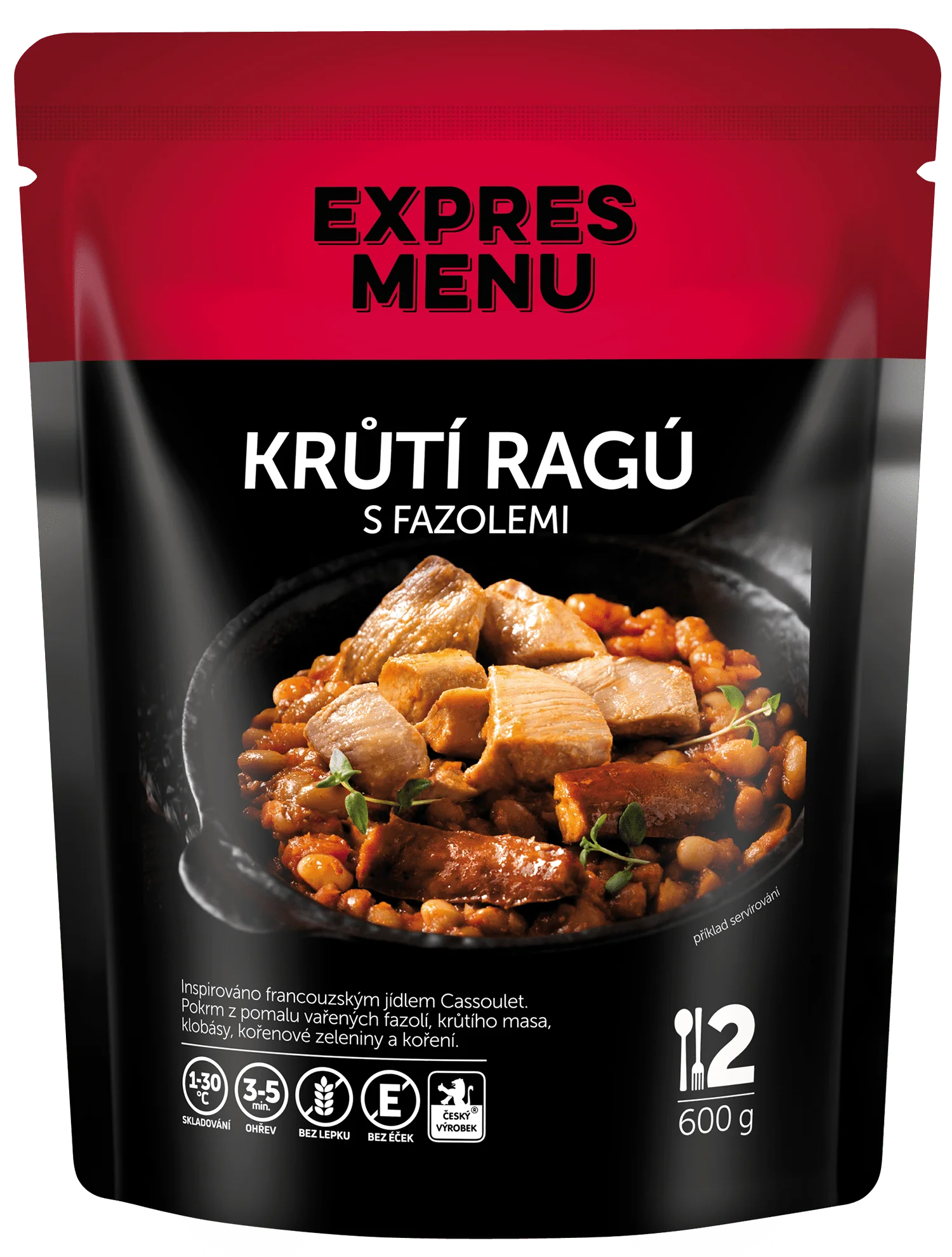EXPRES MENU Krůtí ragů s fazolemi 600 g (2 porce)