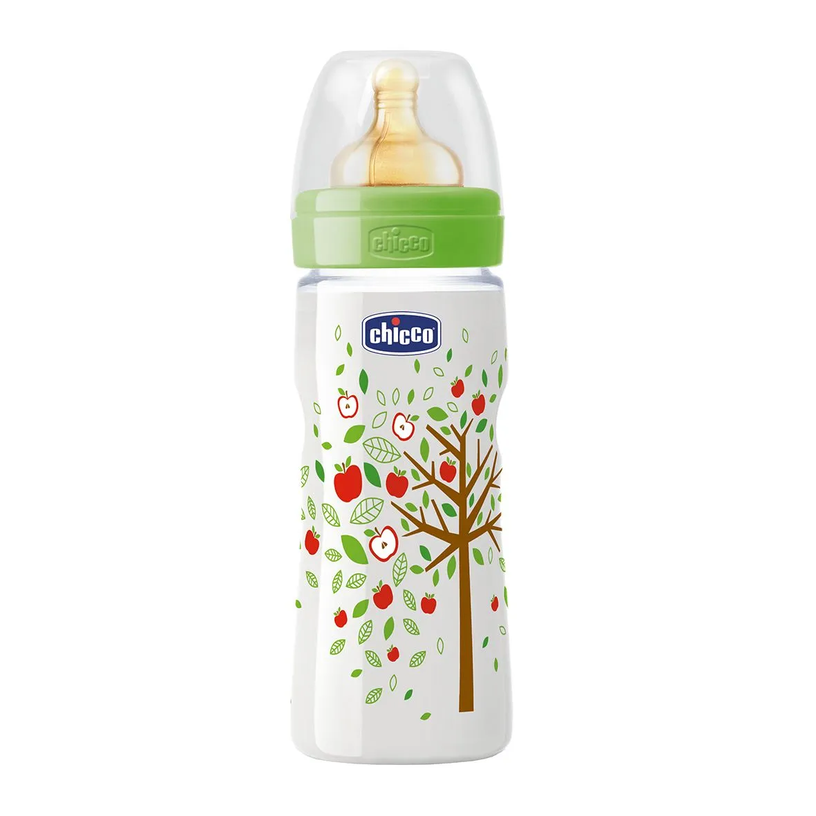 Chicco Láhev Well-Being dudlík latex rychlý průtok 330 ml 1 ks