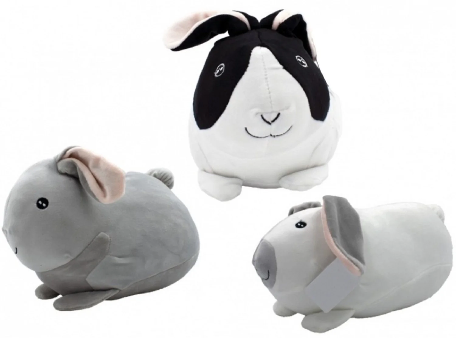 Babyono Plyšová hračka Tulilo Králíček, 27 cm - bílo/černý