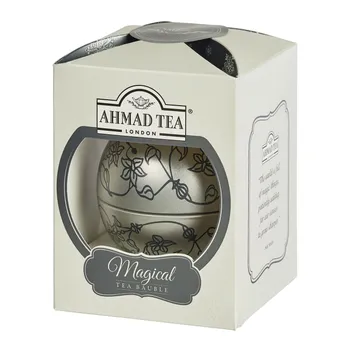 Ahmad Tea Vánoční ozdoba Earl Grey sypaný čaj 30 g stříbrná 