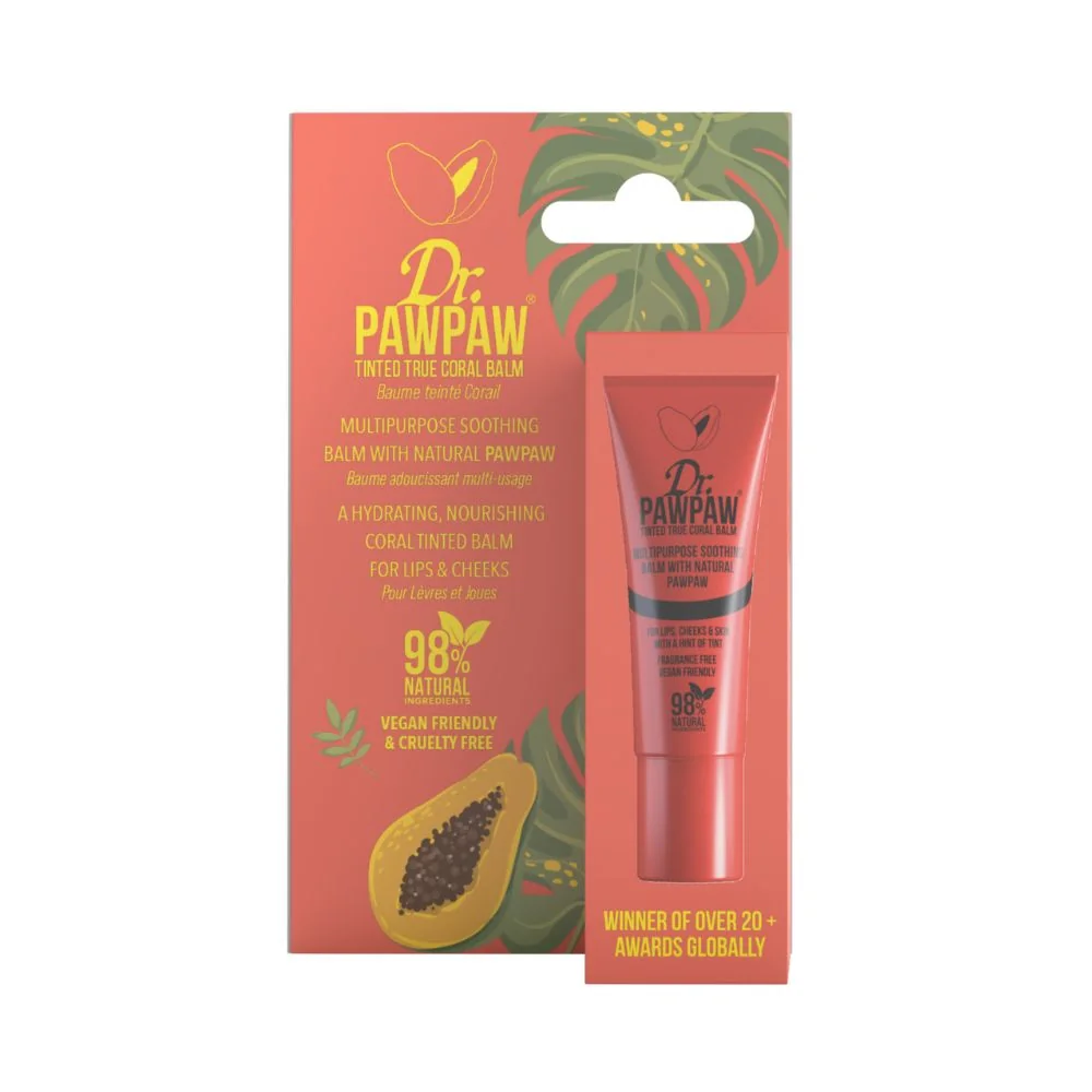 Dr. PAWPAW True Coral víceúčelový tónovaný balzám 10 ml