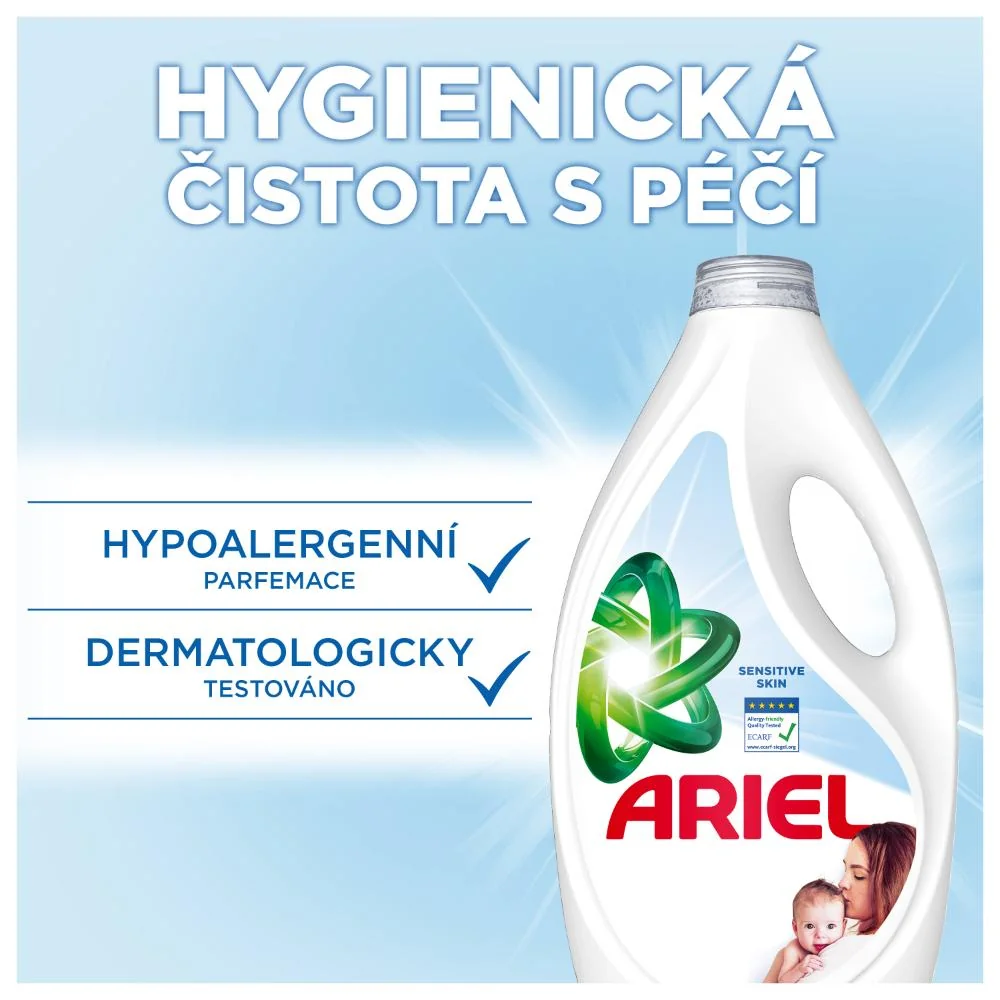 Ariel Sensitive prací gel 4,05 l 90 praní