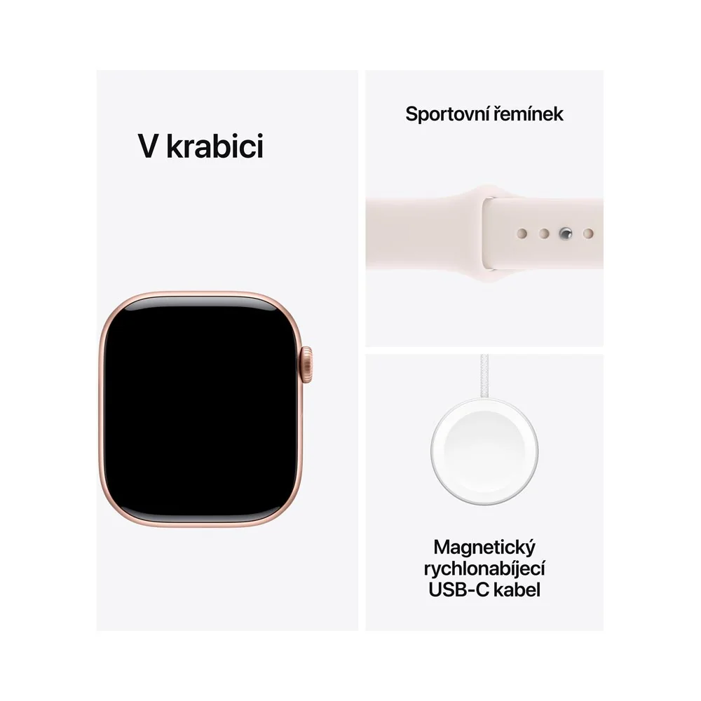 Apple Watch 11 42 mm Cellular sportovní řemínek S/M chytré hodinky