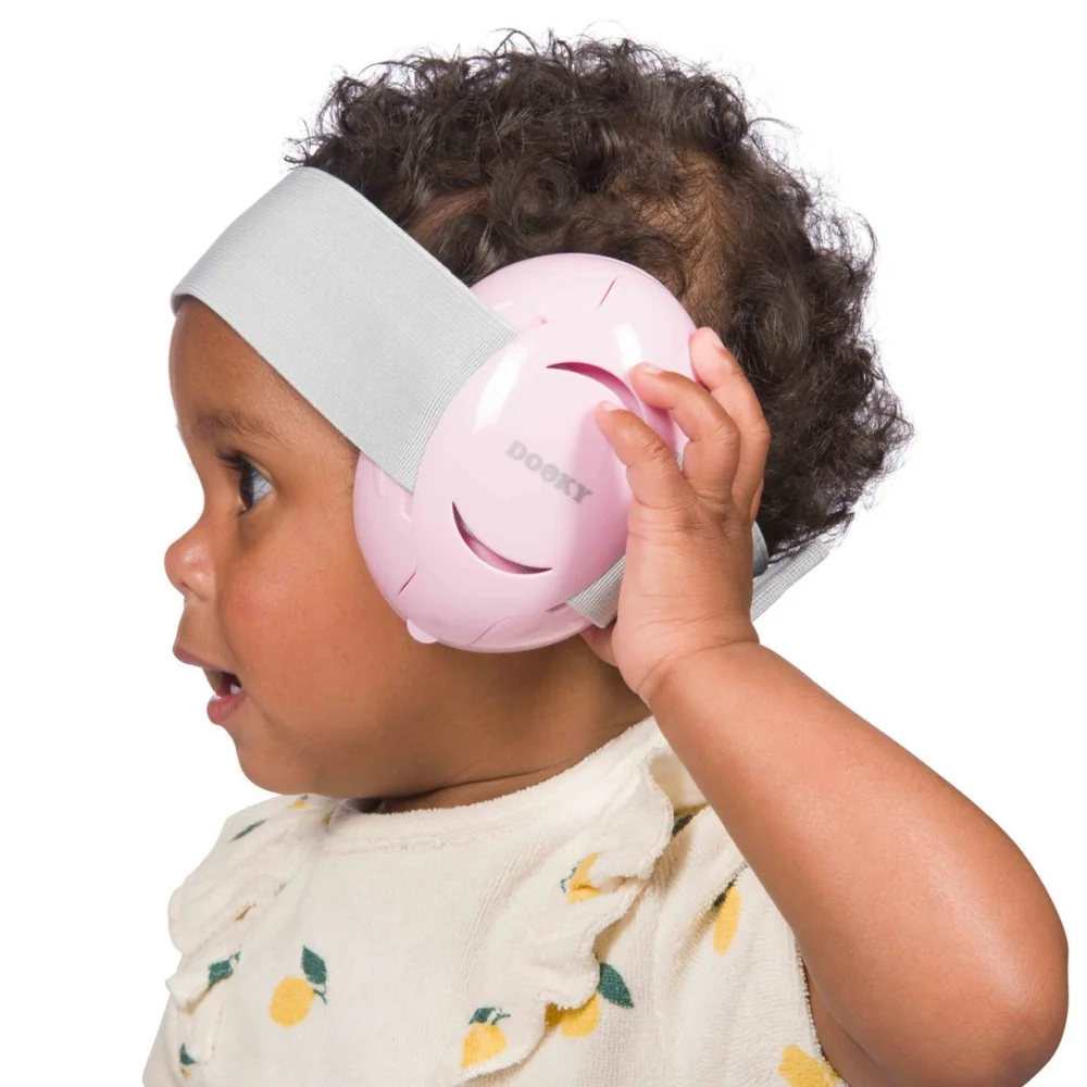Dooky Chrániče sluchu Baby 0–36m 1 ks pink