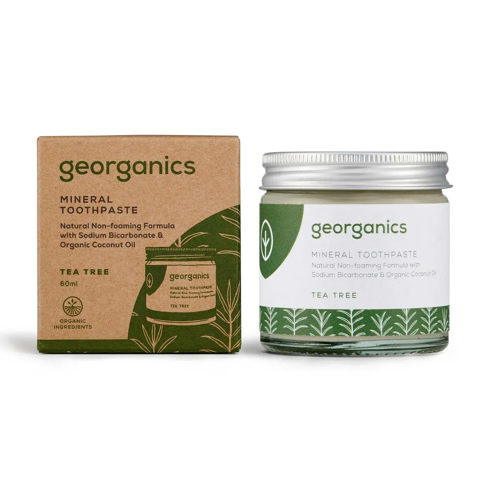 Georganics Tea Tree minerální zubní pasta 60 ml