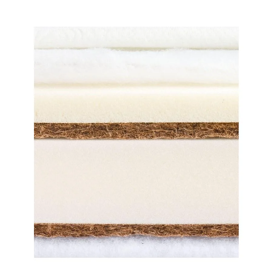 SENSILLO Luxusní matrace pro děti 120×60 – 4 vrstvy, paměťová pěna, kokos, Aloe Vera