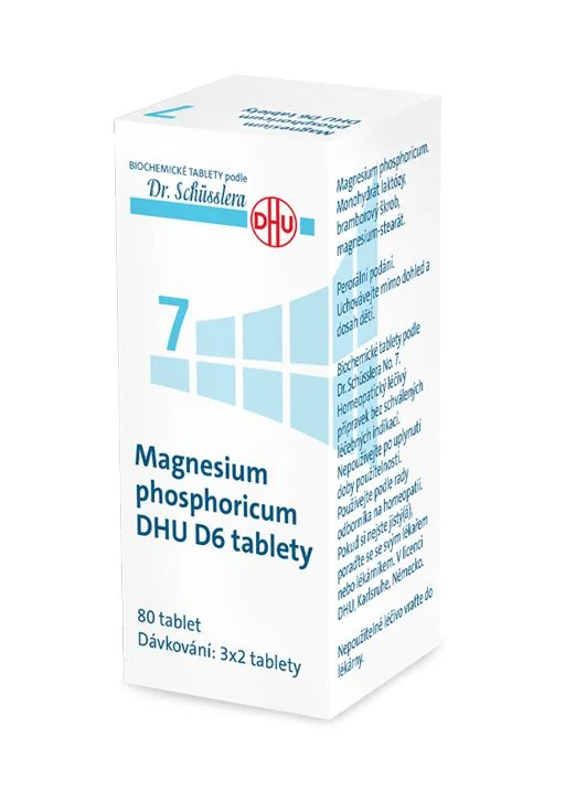 Schüsslerovy soli Magnesium phosphoricum DHU D6 80 tablet