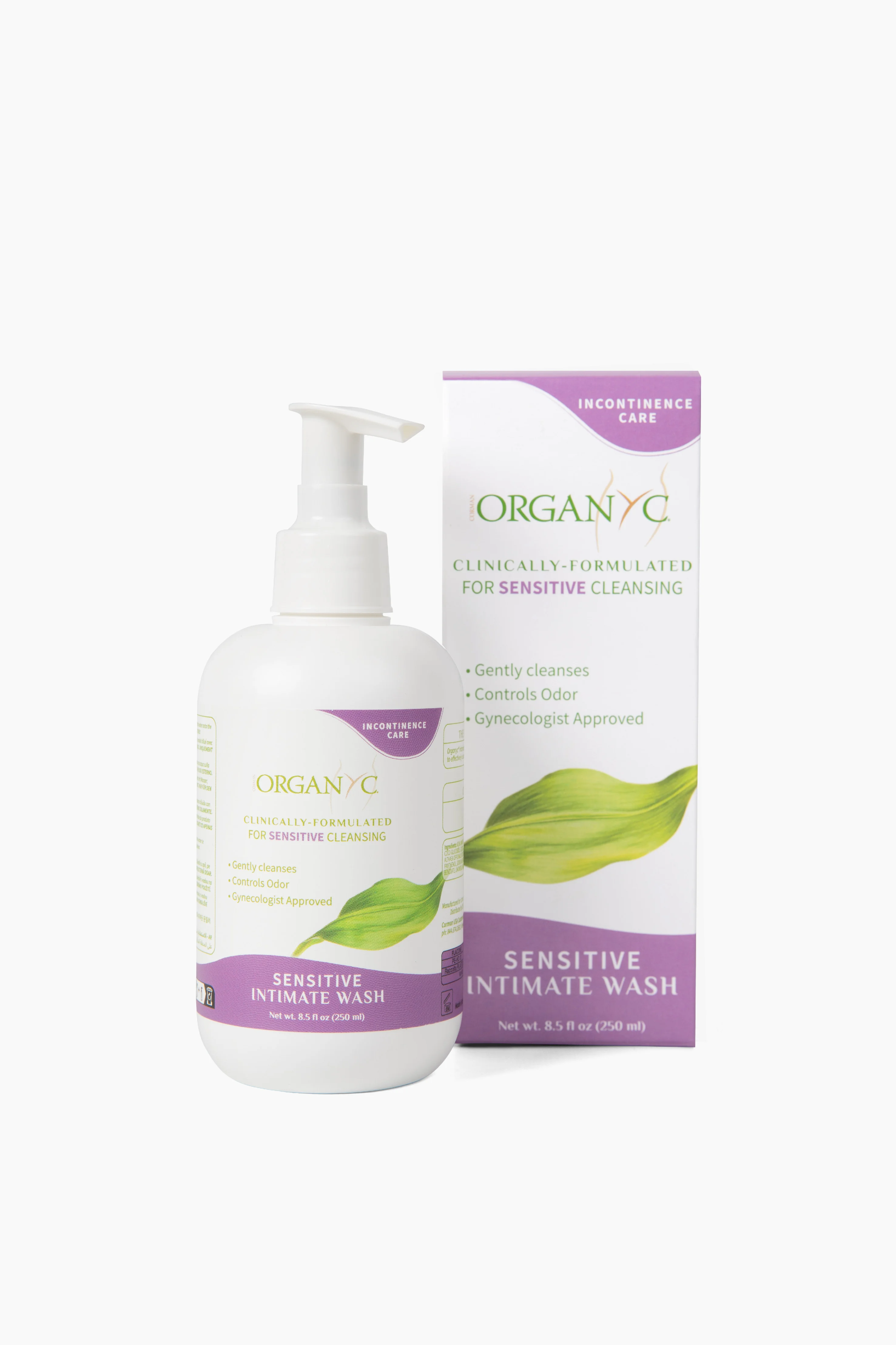 Organyc Bio sprchový gel pro citlivou pokožku a intimní hygienu při inkontinenci- 250 ml