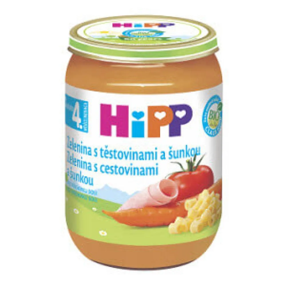 Hipp BABY MENU BIO Zelenina s těstovinami a se šunkou