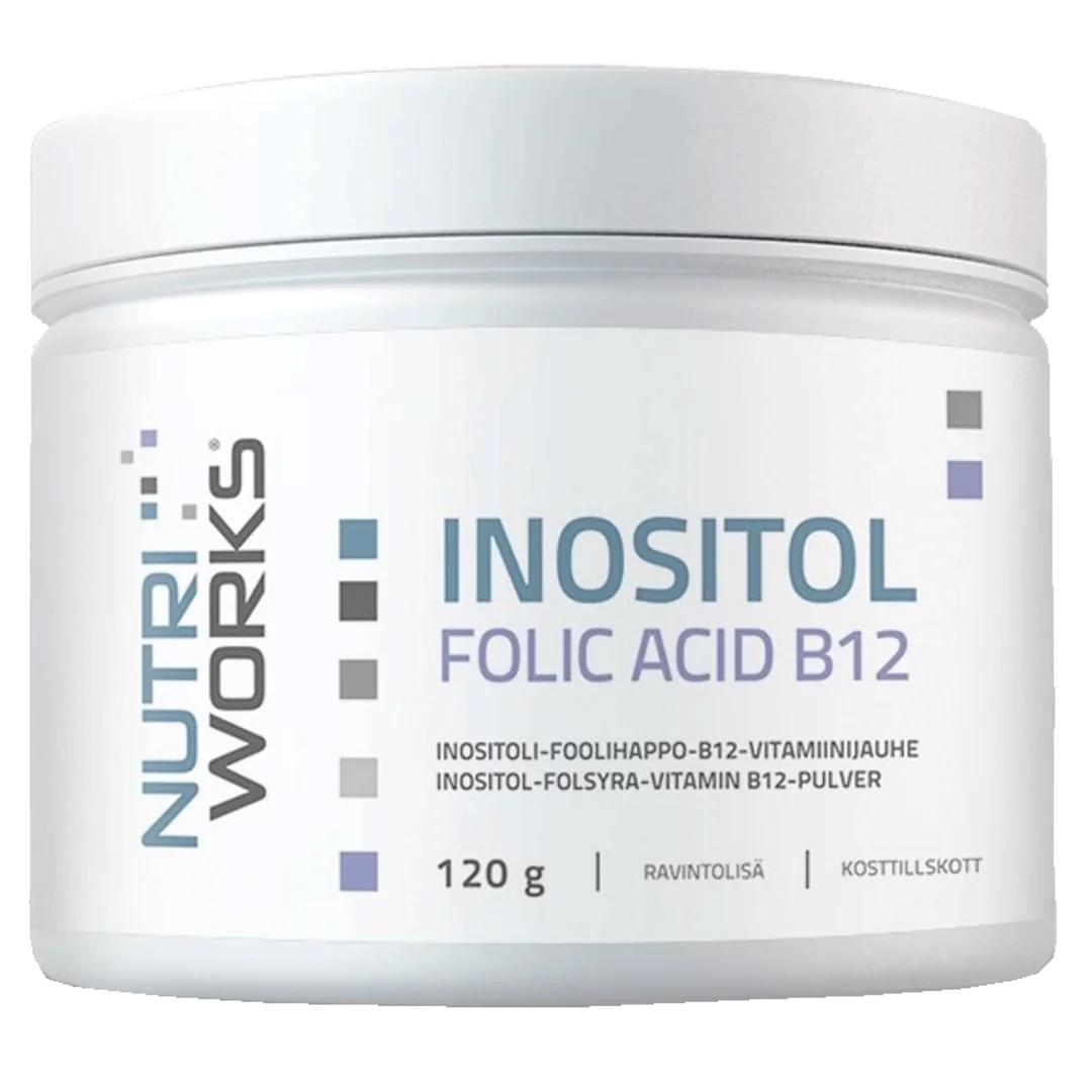 NutriWorks Inositol Folic Acid B12 - 120g