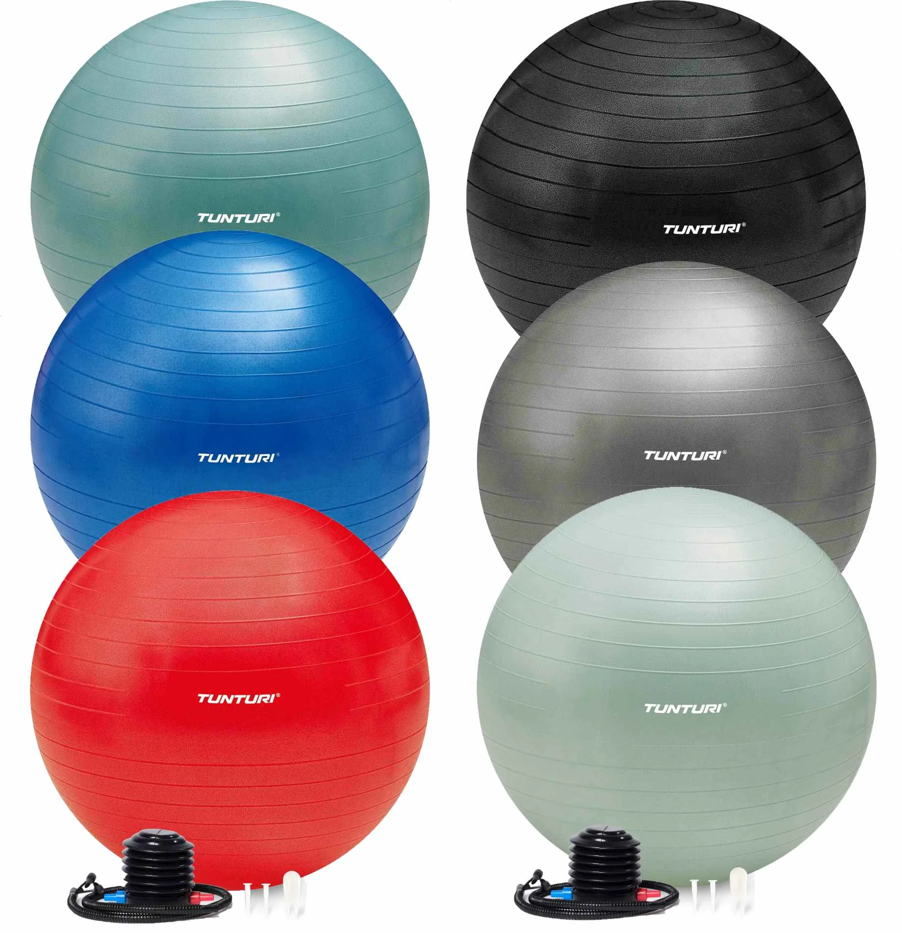 Tunturi Gymnastický míč zesílený 55 cm varianta stříbrný