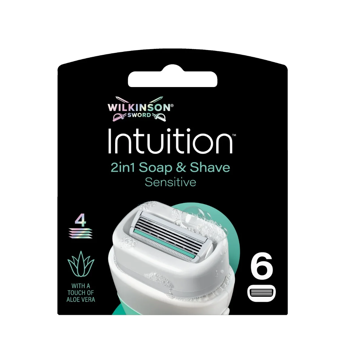 Wilkinson Intuition 2v1 Soap & Shave Sensitive náhradní hlavice 6 ks