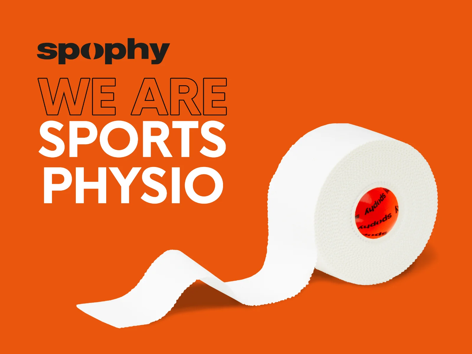 Spophy Athletic Tape 3,8 cm x 13,7 m fixační tejp bílý
