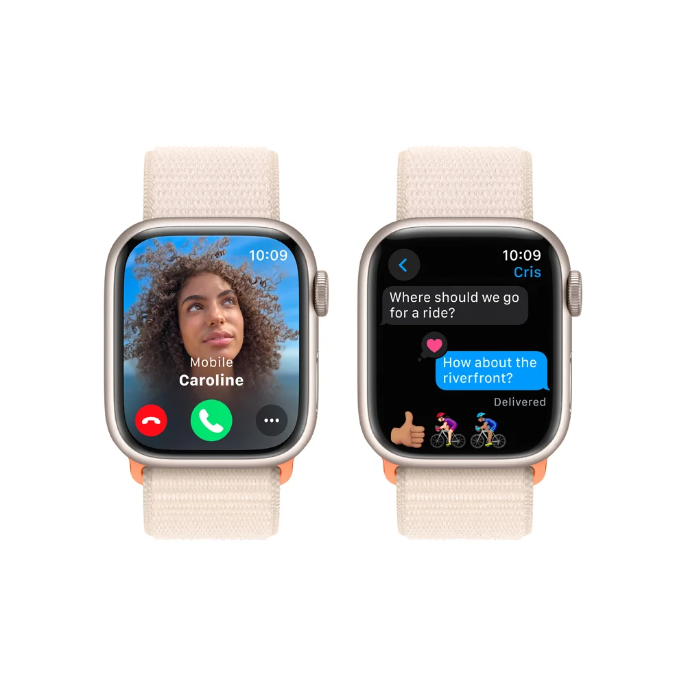 Apple Watch S9 41 mm sport loop smart hodinky Starlight